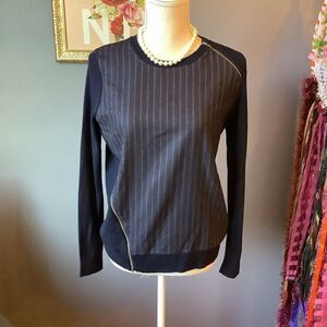 J. Crew Navy Wool Crew Neck Sweater‎